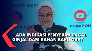 Terbaru! BPOM Sebut Ada Indikasi Zat Penyebab Gagal Ginjal Berasal dari Bahan Baku Pembuatan Obat