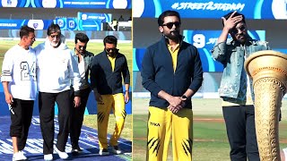 Ram Charan, Suriya, Amitabh Bachchan and Akshay Kumar Visuals @ ISPL Cricket Match