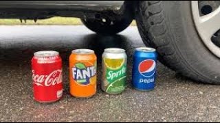 Crushing Crunchy & Soft Things by Car! EXPERIMENT: Car vs Cola, Fanta, Pepsi |Pradhan Crazy World#29