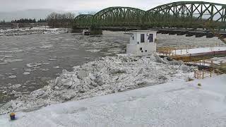 ICE JAM at USGS NY Water Science Center