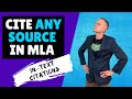 How to Cite ANY Source in MLA Format (In-text Citations)