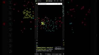🎆 Python Fireworks Animation | Amazing Python Project #coding #python #mobileapp #flet