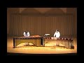 林 光（hayashi hikaru）／「コントラスツ（contrasts）」２台のマリンバのための／演奏：吉川雅夫　野口道子