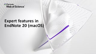 A class recording: expert features in EndNote 20 (macOS)