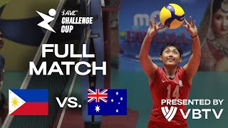 🇵🇭 PHI vs. 🇦🇺 AUS - AVC Challenge Cup 2024 | Pool Play - presented by VBTV