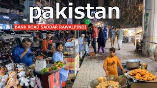 Bank Road Saddar Rawalpindi :🇵🇰 Pakistan, Rawalpindi Walking Tour 4K