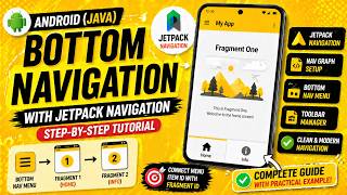 ANDROID - JETPACK BOTTOM NAVIGATION || TUTORIAL IN JAVA ||