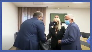 Lindita Nikolla në Kosovë, takon Kryetarin e Komunës së Prishtinës, Shpend Ahmetin