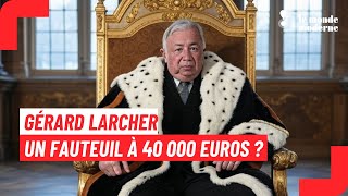 Sacré Gérard Larcher, le fauteuil à 40 000 euros, ce n'est pas sa faute !