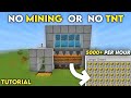 New 1.20 AUTOMATIC WOOD FARM Tutorial in Minecraft Bedrock | No Mining OR No TNT