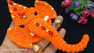 क्रोशिया से गणेशजी बनाना सीखे 💯How to Crochet Ganeshji #crochetganeshji #diyganeshji