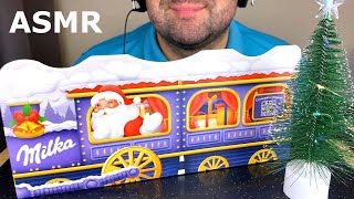 ASMR MILKA CHOCOLATE CHRISTMAS PARTY MUKBANG (CHOCOLATE BARS) EATING SOUNDS