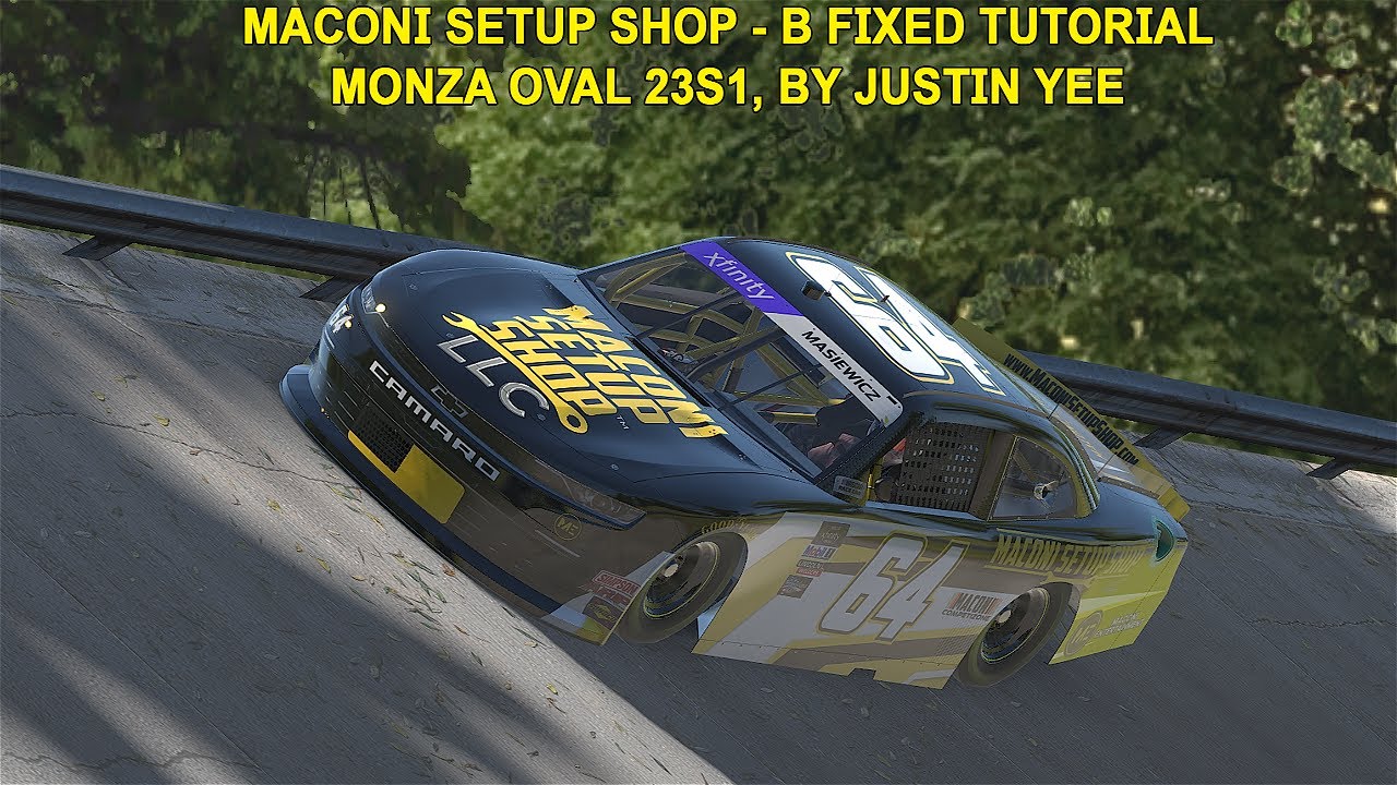 IRacing Fixed NASCAR Series Tutorial: B Fixed Xfinity At Monza Oval ...