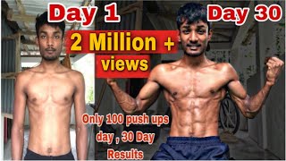 100 Push-Up A Day, For 30 Days challenge // 30 Days Transformation // Change Mans Body