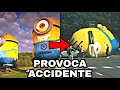 😱MINION GIGANTE PROVOCA ACCIDENTE | Minions 2