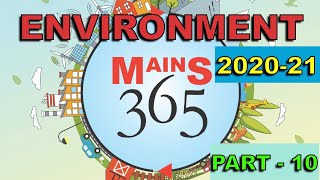 Vision Mains 365 "2020-21" Environment Part-10 for UPSC Civil Services