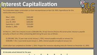 Interest Capitalization