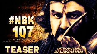 NBK107 Teaser ! NBK 107 Movie ! Balakrishna ! Gopichandu Mallineni ! Sruthi hasan ! Dhuniya Vijay