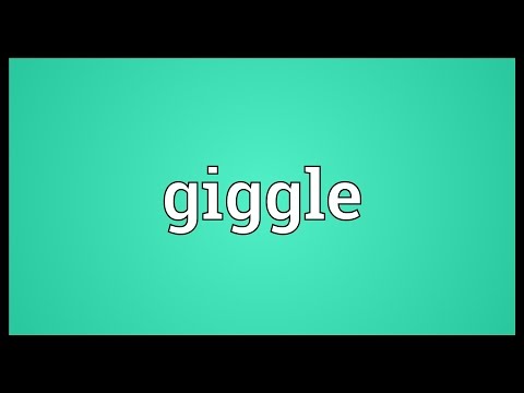 What is the antonym of giggle?