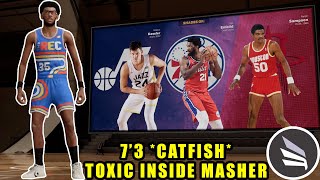 7'3 *CATFISH* TOXIC INSIDE MASHER IS THE MOST OP INSIDE-OUT CENTER BUILD ON NBA 2K23