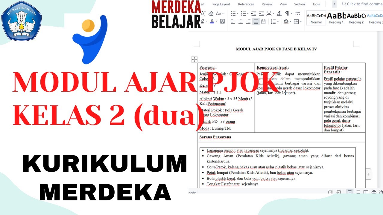 DOWNLOAD MODUL AJAR KURIKULUM MERDEKA PJOK KLS 2 (DUA) - YouTube