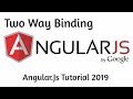 Two Way Binding in AngularJs Tutorial 06 - Angular Two Way Data Binding Example Tutorial 2019