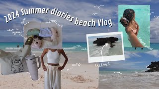 2024 Summer Diaries: Beach Vlog 🌊🏖️ | What's in My Beach Bag \u0026 OOTD