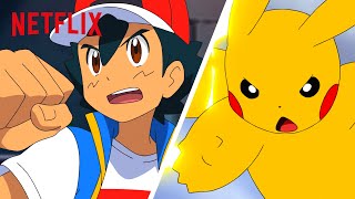 Ash & Pikachu's Epic Battle Moments | Pokémon Journeys | Netflix After School