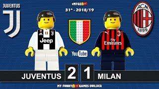 Juventus vs Milan 2-1 • Serie A 2018/19 • Sintesi 06/04/2019 • All Goal Highlights Lego Football