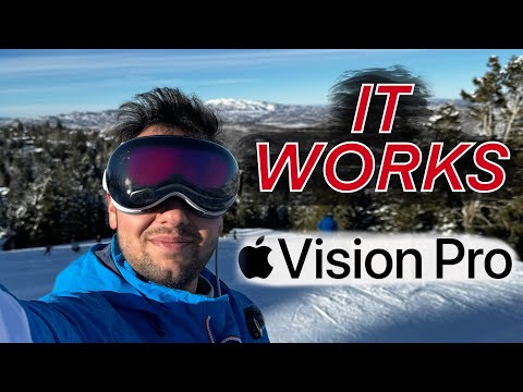 SKIING w/ Apple Vision Pro