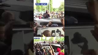 Moment Tinubu Arrived Abuja From Paris