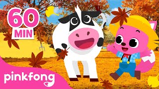 Estamos en Otoño🍁🍂| Señora Vaca y más | Animales de la Granja de Pinkfong | Canciones Infantiles