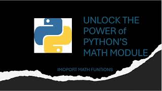 import math functions in python || Basic to advance math functions