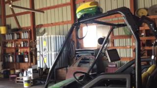 Making field boundaries with a John Deere gator