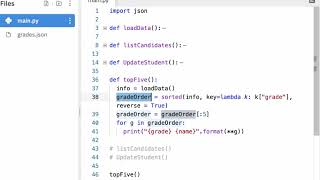 Python Sorting a json file and filtering the top five results