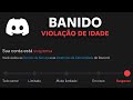 Como recuperar conta banida por violação de idade - Discord