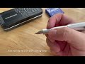 unboxing and trying my moleskine x kaweco fountain pen