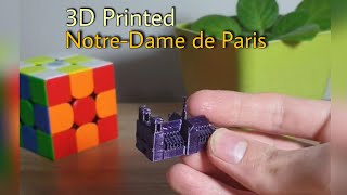 3D Printed Notre-Dame de Paris! - Mini Landmarks  🇫🇷