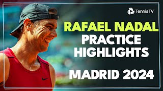 Rafael Nadal Practices On His Madrid Return 🥵 | Madrid 2024