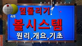 볼 시스템 원리, 개요, 기초 | 옆돌리기 | 당구강좌 4구 \u0026 3쿠션