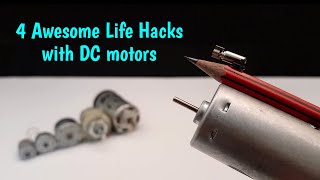 4 Awesome Life Hacks With DC Motor - Creative Life