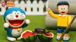 Doraemon and Nobita's watermelon splitting / 夏の暑さを乗り切れ！ドラえもんとのび太くんのスイカ割り