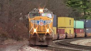 Union Pacific On Sand Patch Grade, Manned CSX Helper! #csx #unionpacific #happythanksgiving