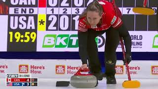 Highlight - Canada (Homan) vs USA (Peterson) 2024 WCC