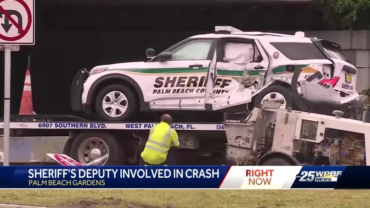 Palm Beach County Sheriff’s Office Personnel Involved In Accident - YouTube