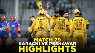 PSL 9 | Full Highlights | Karachi Kings vs Peshawar Zalmi | Match 29 | M2A1A