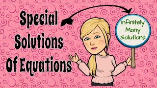 How to Identify Special Solutions of Linear Equations | 8.EE.C.7 💗