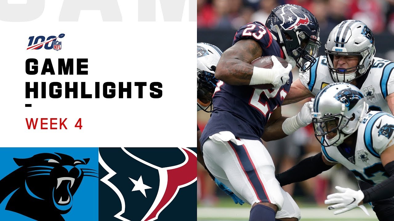 Panthers Vs. Texans Week 4 Highlights | NFL 2019 - YouTube