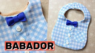 Como fazer babador de bebê MOLDE PARA IMPRIMIR ✂🧵