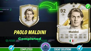 92 Base Icon Paolo Maldini SBC Completed - Cheap Solution \u0026 Tips - FC 25